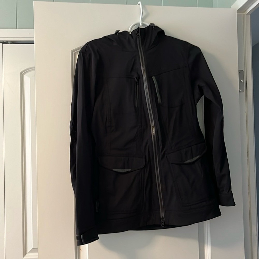 prAna Halle Hooded Jacket Water Resistant Black XS